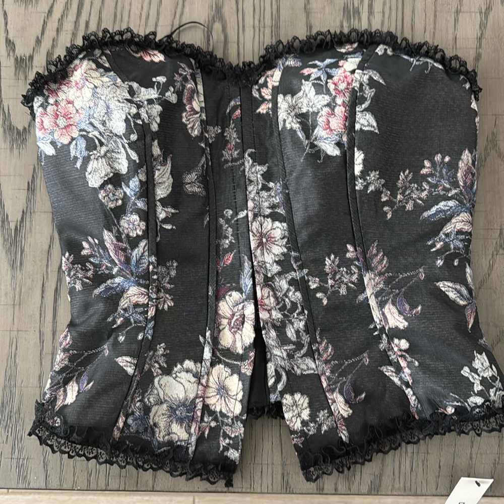 Reformation Idalia Top Night Woods - Size 2
